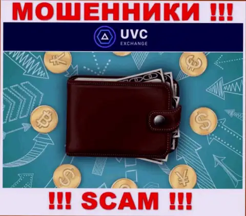 Крипто кошелек - в этом направлении оказывают услуги internet мошенники UVCExchange