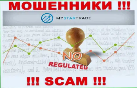 У My Star Trade на сайте не найдено сведений о регуляторе и лицензии компании, а следовательно их вовсе нет