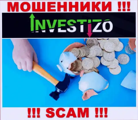 Investizo - это интернет аферисты, можете утратить абсолютно все свои денежные активы