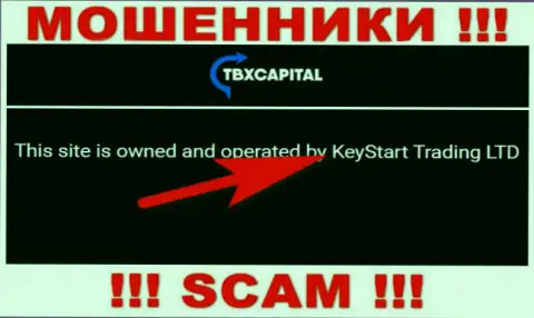 Обманщики TBXCapital не прячут свое юридическое лицо - это KeyStart Trading LTD