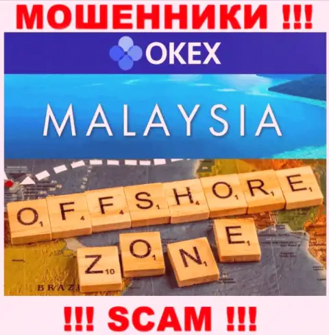 OKEx базируются в оффшоре, на территории - Малайзия