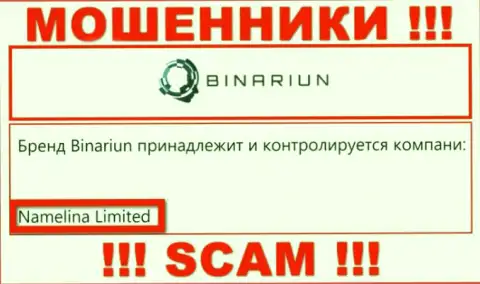 Вы не сумеете сохранить собственные деньги связавшись с конторой Binariun, даже если у них имеется юридическое лицо Namelina Limited