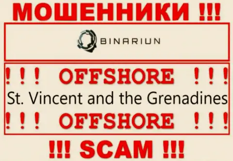 St. Vincent and the Grenadines - вот здесь официально зарегистрирована противозаконно действующая контора Binariun Net