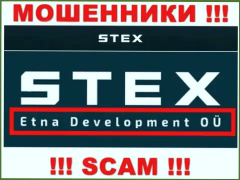 На web-сайте Stex сообщается, что Etna Development OÜ - это их юр лицо, однако это не обозначает, что они порядочны