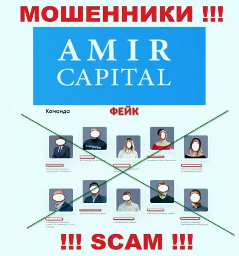 Жулики Амир Капитал безнаказанно присваивают финансовые активы, поскольку на сайте указали фейковое начальство