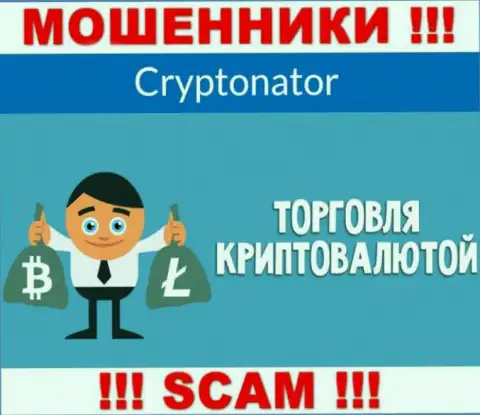 Область деятельности противозаконно действующей компании Cryptonator это Крипто торговля