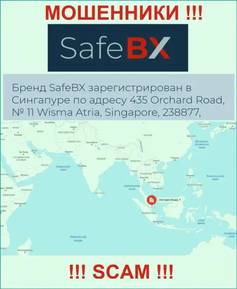 Не связывайтесь с конторой SafeBX - указанные жулики осели в офшорной зоне по адресу 435 Orchard Road, № 11 Wisma Atria, 238877 Singapore