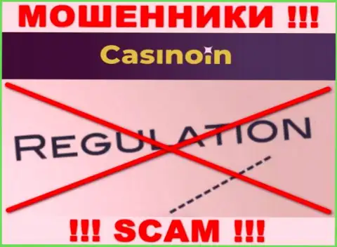 Сведения о регуляторе компании CasinoIn не отыскать ни у них на сайте, ни в интернете