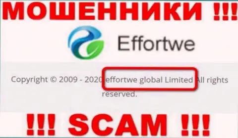 На веб-портале Effortwe365 сказано, что Effortwe Global Limited - это их юридическое лицо, однако это не значит, что они добросовестны