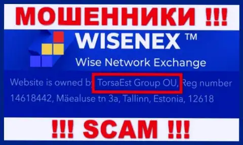 TorsaEst Group OU управляет конторой WisenEx Com - это МОШЕННИКИ !!!
