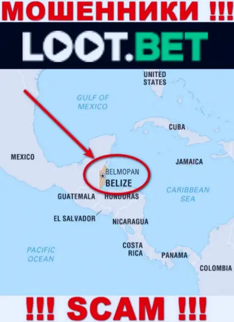Советуем избегать работы с internet-лохотронщиками Лоот Бет, Belize - их место регистрации