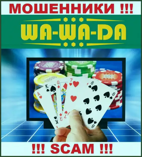 Не доверяйте денежные средства Ва-Ва-Да Ком, потому что их направление работы, Онлайн-казино, ловушка