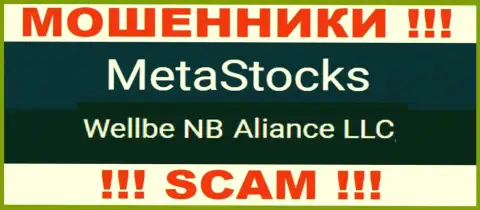 Юридическое лицо internet-мошенников MetaStocks - это Веллбе НБ Альянс ЛЛК