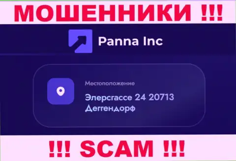 Юридический адрес регистрации компании PannaInc на официальном информационном сервисе - ненастоящий !!! БУДЬТЕ КРАЙНЕ ОСТОРОЖНЫ !!!